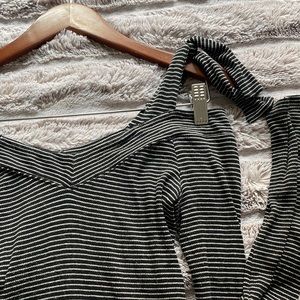 Striped bodysuit